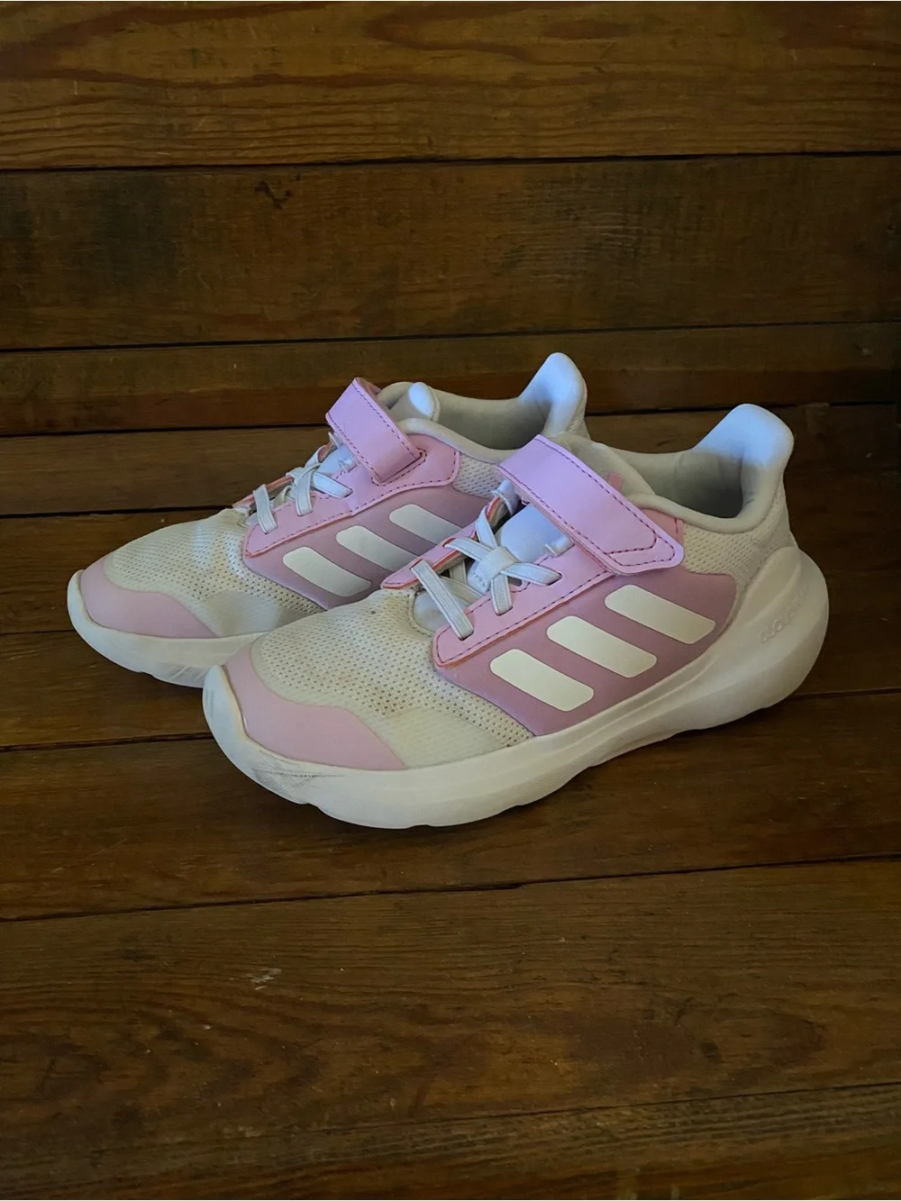 Pink and White Adidas